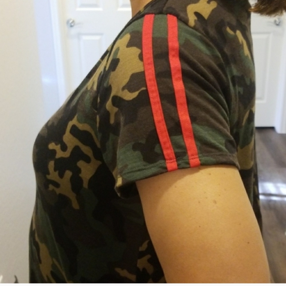 Camo Tshirt Dress 1X - Picture 2 of 2